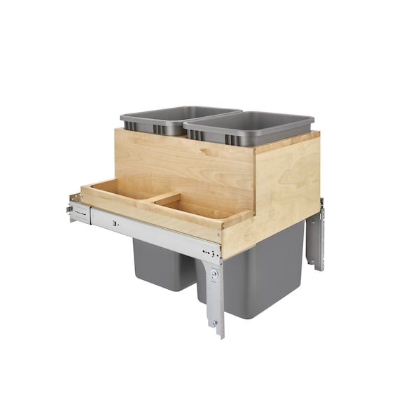 Rev-A-Shelf Maple Veneer, Light Brown, 21 in W, 21.75 in H, 22.5 in D, 22.5 in L, Light Brown 4WCTM-2450BBSCDM-2 - main